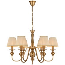 Astra Iron 6 Light Pendant with Shades